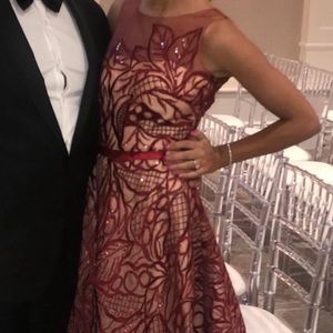 Burgundy gown/dress